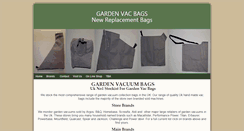 Desktop Screenshot of gardenvacbag.co.uk